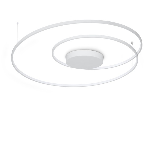 Ideal lux 352428 LED Deckenleuchte OZ  | 75W integrierte LED-Quelle | 5570lm | 3000K | weiß