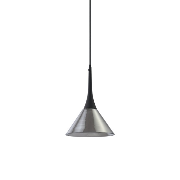 Ideal lux 353630 LED Pendelleuchte COCKTAIL  | 7W integrierte LED-Quelle | 170lm | 3000K | Seilleuchte | verstellbar | schwarz