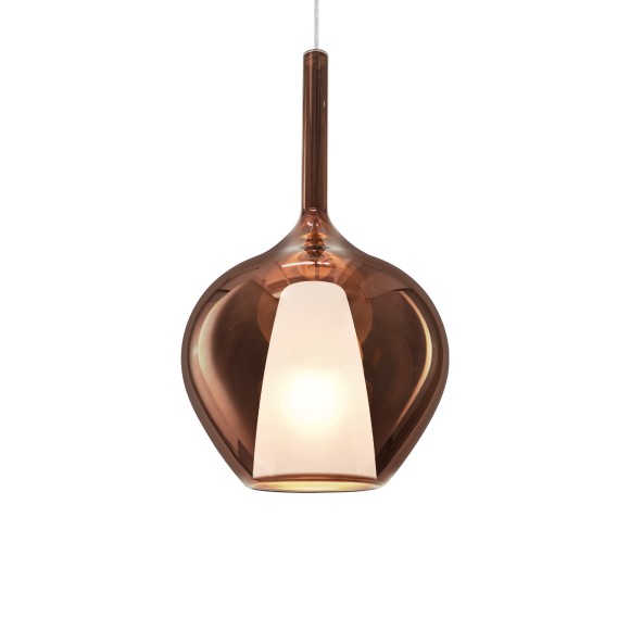 Ideal lux 359540 Pendelleuchte KALIQUE E27 | verstellbar | Seilleuchte | kupfer