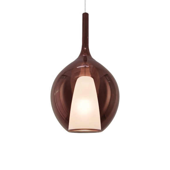 Ideal lux 359663 Pendelleuchte KALIQUE E27 | verstellbar | Seilleuchte | kupfer