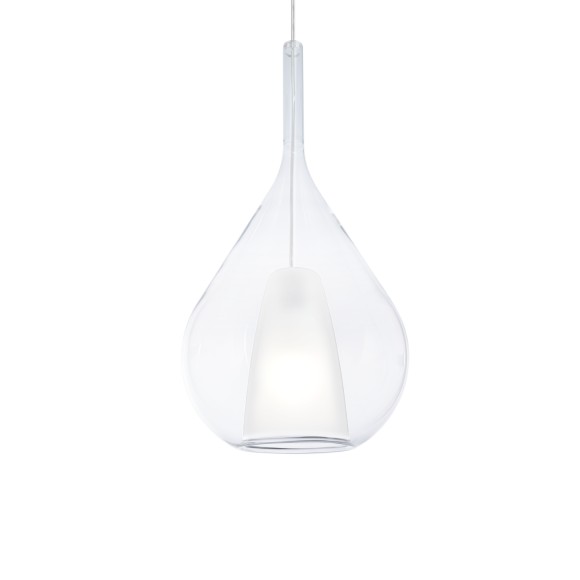 Ideal lux 359793 Pendelleuchte KALIQUE E27 | verstellbar | Seilleuchte | weiß