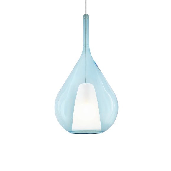 Ideal lux 359816 Pendelleuchte KALIQUE E27 | verstellbar | Seilleuchte | blau