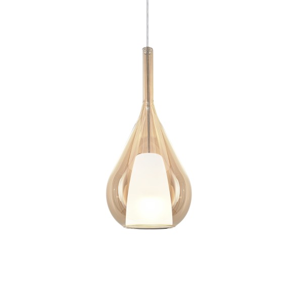 Ideal lux 360058 Pendelleuchte KALIQUE E27 | verstellbar | Seilleuchte | braun