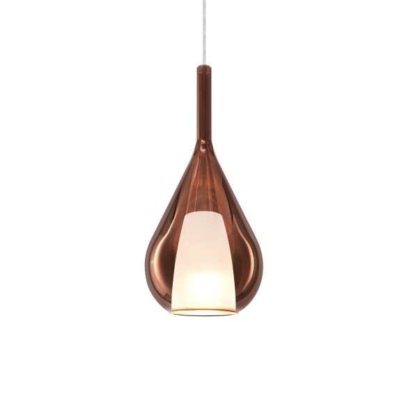 Ideal lux 360065 Pendelleuchte KALIQUE E27 | verstellbar | Seilleuchte | kupfer