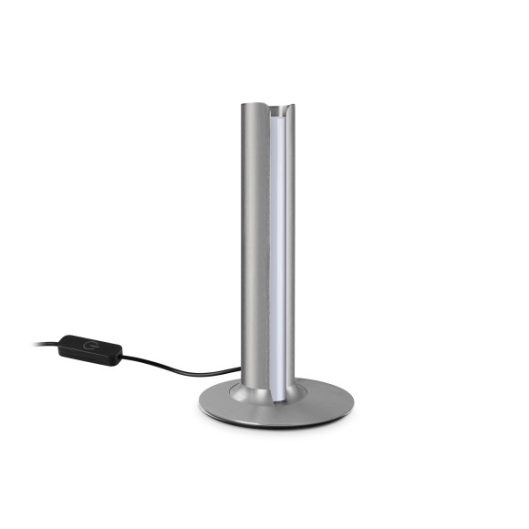 Ideal lux 362564 LED Tischlampe DORICA  | 8W integrierte LED-Quelle | 330lm | 3000K | mit Schalter | grau