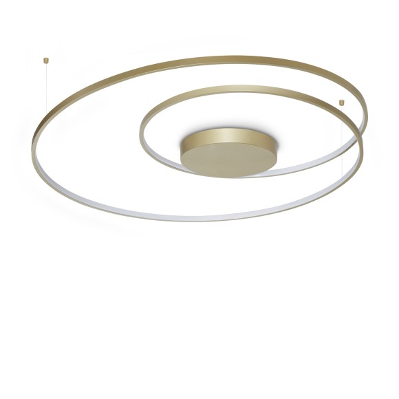 Ideal lux 365022 LED Deckenleuchte OZ  | 75W integrierte LED-Quelle | 4010lm | 3000K | bronze