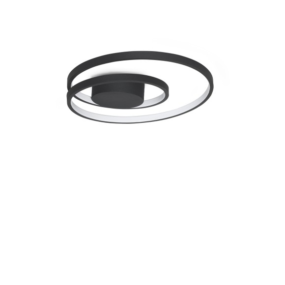 Ideal lux 365039 LED Deckenleuchte OZ  | 38W integrierte LED-Quelle | 1830lm | 3000K | schwarz