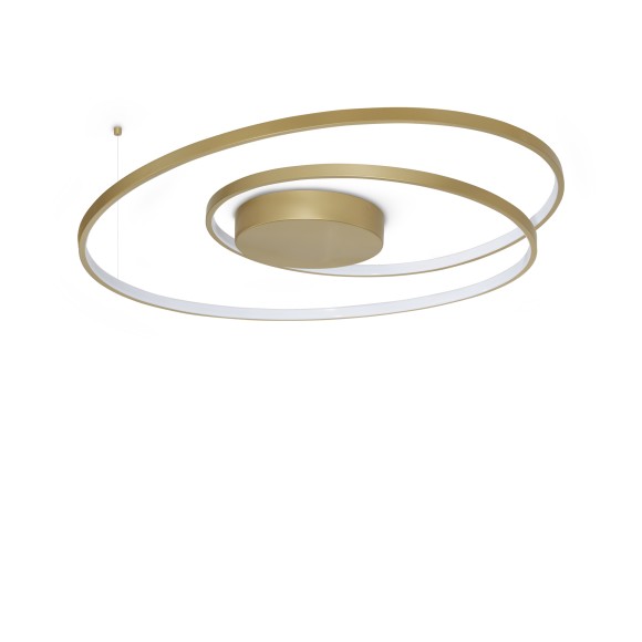 Ideal lux 365060 LED Deckenleuchte OZ  | 52W integrierte LED-Quelle | 2880lm | 3000K | bronze