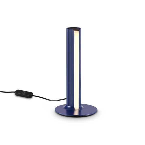 Ideal lux 366104 LED Tischlampe DORICA  | 8W integrierte LED-Quelle | 240lm | 3000K | mit Schalter | blau