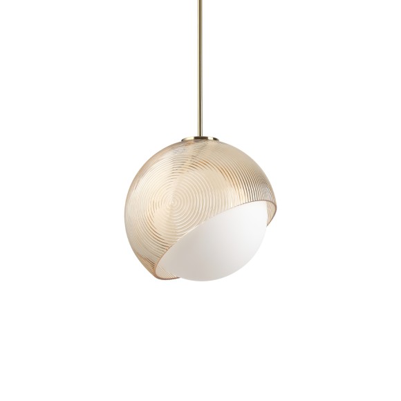 Ideal lux 366685 Pendelleuchte BLOOM  E27 | verstellbar | Seilleuchte | bronze