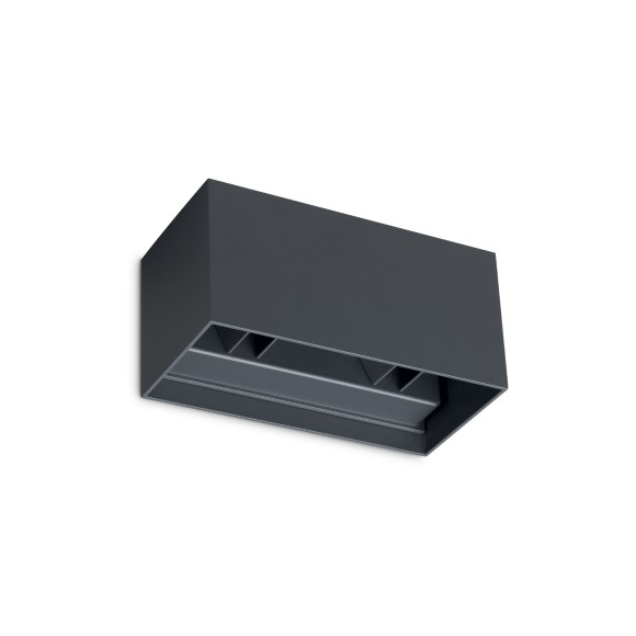 Ideal lux 366852 LED Außenwandleuchte ATOM  | 25W integrierte LED-Quelle | 1440lm | 4000K | anthrazit