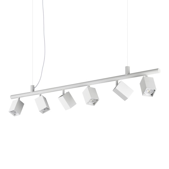 Ideal lux 367460 Pendelleuchte DYNAMITE  GU10 | verstellbar | Seilleuchte | weiß