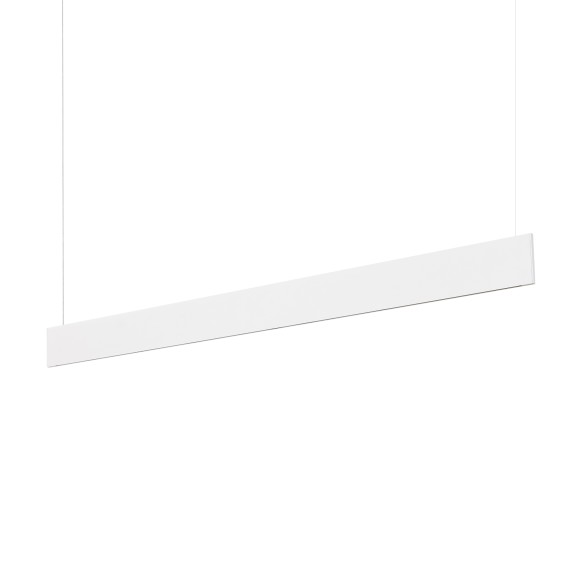 Ideal lux 368795 LED Pendelleuchte STEEL  | 24W integrierte LED-Quelle | 1120lm | 3000K | verstellbar | Seilleuchte | weiß
