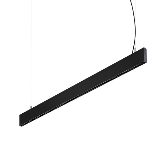 Ideal lux 368931 LED Pendelleuchte STEEL  | 30W integrierte LED-Quelle | 2870lm | 3000K | verstellbar | Seilleuchte | schwarz