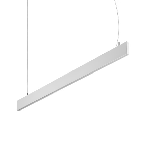 Ideal lux 369006 LED Pendelleuchte STEEL  | 29W integrierte LED-Quelle | 2310lm | 3000K | verstellbar | Seilleuchte | weiß