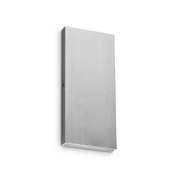 Ideal lux 369273 LED Außenwandleuchte POST-IT | 6W integrierte LED-Quelle | 360lm | 3000K | chrom