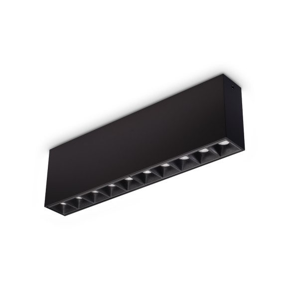 Ideal lux 369945 LED Spot-Deckenleuchte LIKA  | 21W integrierte LED-Quelle | 1390lm | 3000K | schwarz