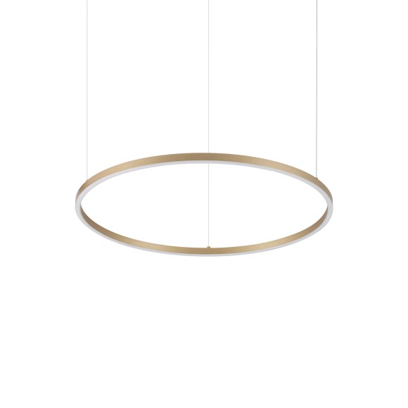 Ideal lux 370446 LED Pendelleuchte ORACLE  | 37W integrierte LED-Quelle | 2130lm | 3000K | verstellbar | Seilleuchte | bronze