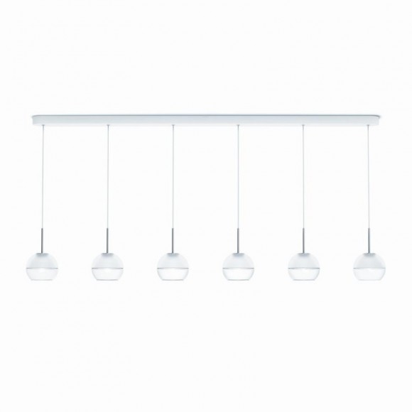 Philips LED Pendelleuchte - Kronleuchter ARAGO 6x4,5W -> ersetzt 120W - weiß