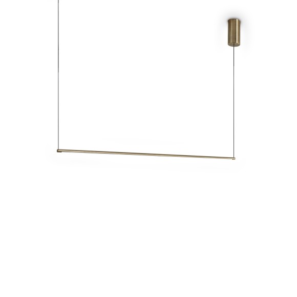 Ideal lux 371795 LED Pendelleuchte ESSENCE  | 19W integrierte LED-Quelle | 1410lm | 3000K | verstellbar | Seilleuchte | bronze