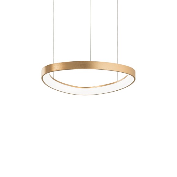 Ideal lux 372143 LED Pendelleuchte GEMINI  | 36W integrierte LED-Quelle | 2660lm | 4000K | verstellbar | Seilleuchte | bronze