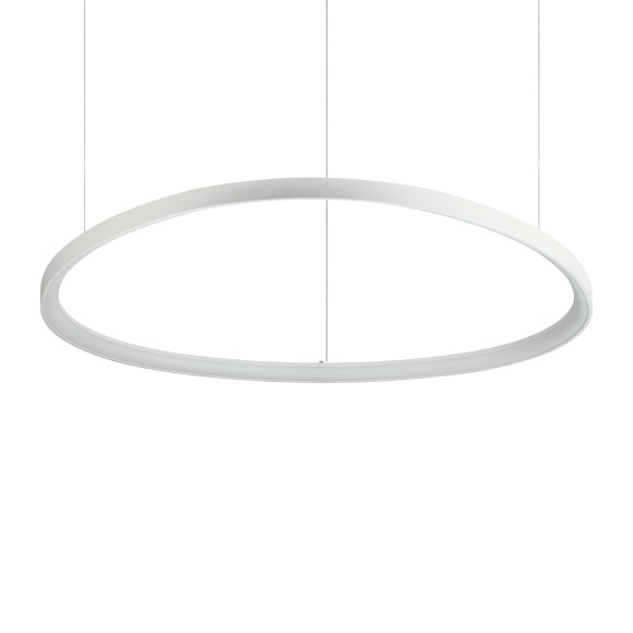 Ideal lux 372211 LED Pendelleuchte GEMINI  | 78W integrierte LED-Quelle | 6530lm | 4000K | verstellbar | Seilleuchte | weiß