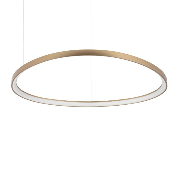 Ideal lux 372235 LED Pendelleuchte GEMINI  | 78W integrierte LED-Quelle | 5430lm | 4000K | bronze