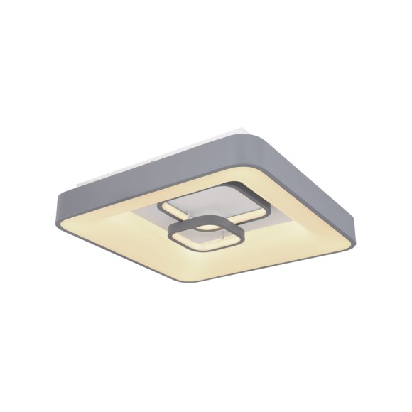 Globo 48416-50 LED-Deckenleuchte Mavy 1x50W | 2100lm | 3000-6000K - dimmbar, Memory-Funktion, Nachtmodus, Fernbedienung, weiß, grau