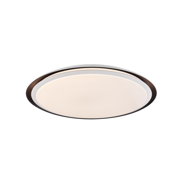 Globo 41359-40RGBSH LED-Deckenleuchte Xaver 1x40W | 3200lm | 3000-6000K | RGB - smartes Licht, Fernbedienung, dimmbar, Nachtmodus, Memory-Funktion, Timer, Glitzereffekt, braun, weiß