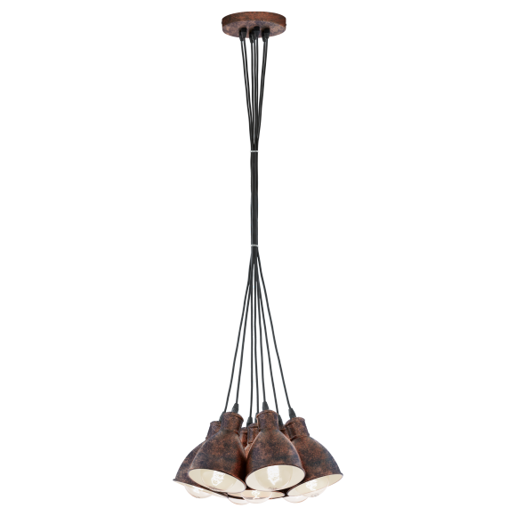 Eglo VINTAGE 49494 Pendelleuchte Priddy 1 Kupfer E27 7x60W