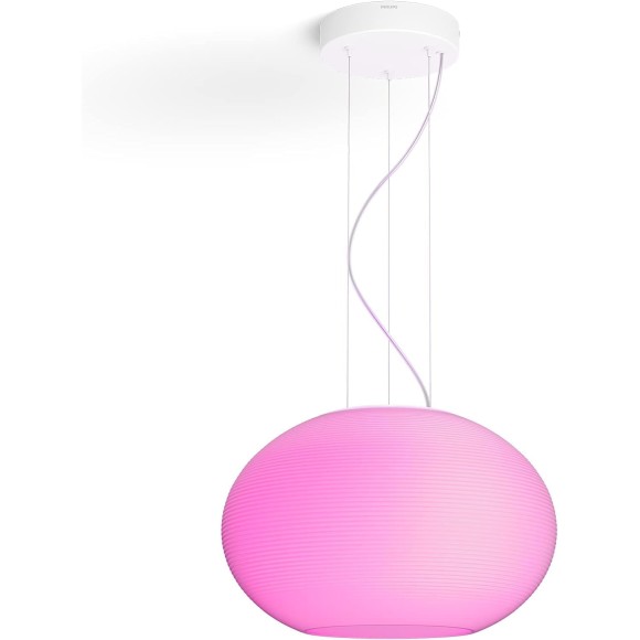 Philips Hue 8719514343528 LED Hängende Deckenleuchte Flourish 1x39,5w | 2550-2750lm | 2000-6500K - White and color Ambiance, dimmbar, Bluetooth, weiß