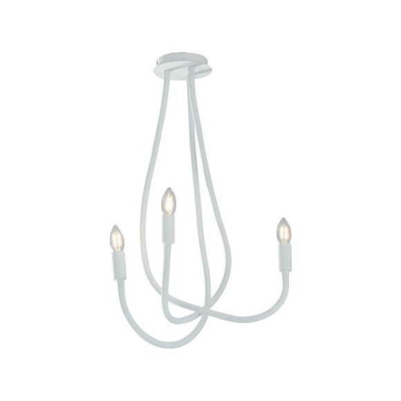 Luce Ambiente Design I-LOVER-3-BCO Pendelleuchte LOVER | 3×60W E14 | weiß