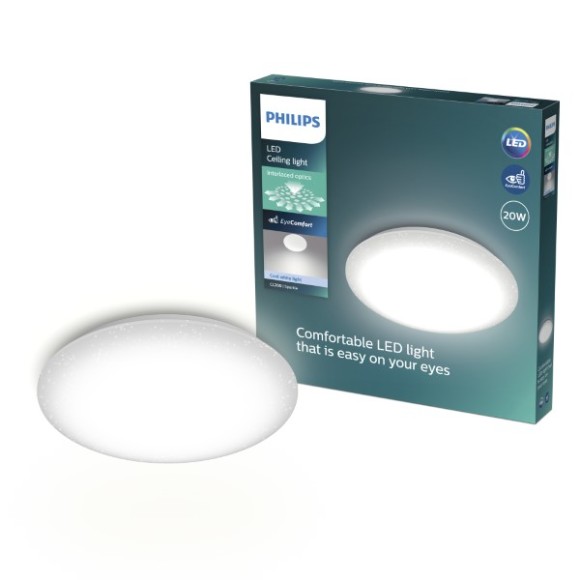 Philips 8721103069078 LED Deckenleuchte CL200  | 20W integrierte LED-Quelle | 2300lm | 4000K | weiß