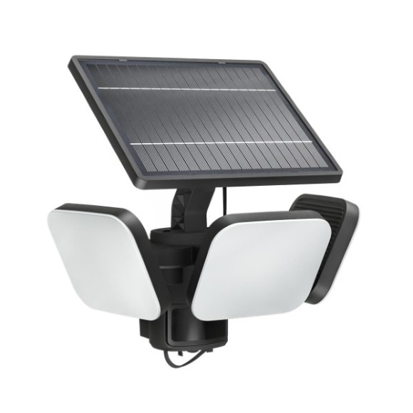 Philips 8721103105431 LED solar Außenwandleuchte Zyren  | 25W integrierte LED-Quelle | 4000lm | 3000K | schwarz