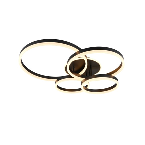 Trio 632210432 LED Deckenleuchte DRAKE | 50W integrierte LED-Quelle | 5850lm | 2700-6500K | Dimmer | Fernbedienung