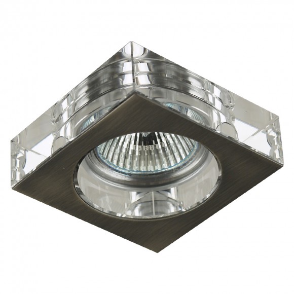 Emithor 71009 ELEGANT GLASS FIX Einbauleuchte 1xGU10 / 50W, Nickel / Acryl