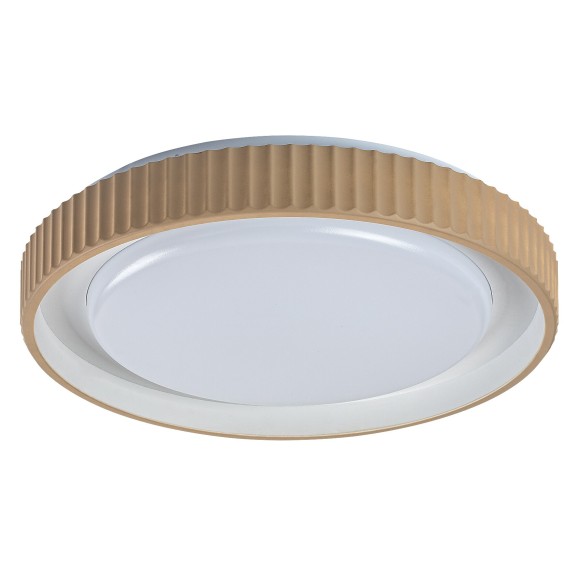 Rabalux 71345 LED Deckenleuchte Pastello | 48W integrierte LED-Quelle | 2800lm | 3000-6500K | Fernbedienung | Dimmer | beige