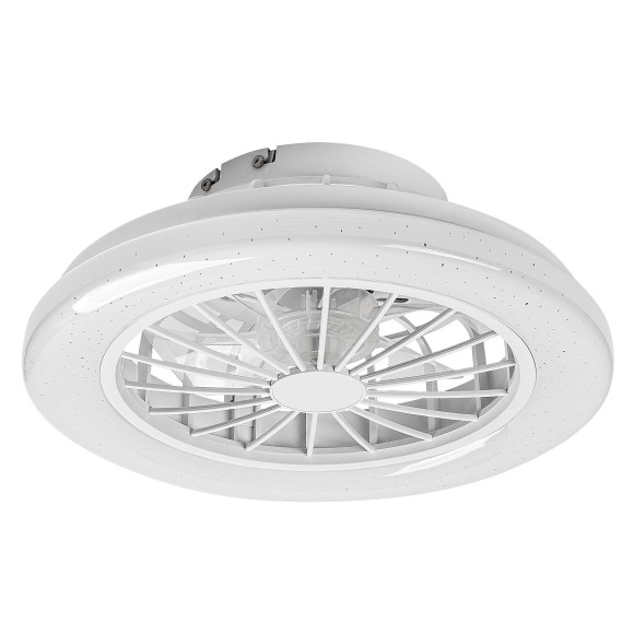 Rabalux 71348 LED Ventilator mit Licht Dalfon | 24W integrierte LED-Quelle | 2200lm | 3000-6500K | Fernbedienung | Dimmer | weiß