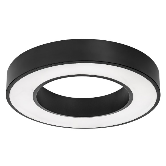 Rabalux 71360 LED Deckenleuchte Cirano | 24W integrierte LED-Quelle | 1420lm | 3000/4000/6000K | schwarz