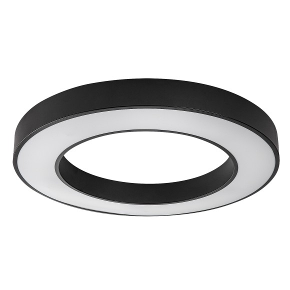 Rabalux 71361 LED Deckenleuchte Cirano | 45W integrierte LED-Quelle | 2700lm | 3000-6500K | Fernbedienung | Dimmer | schwarz