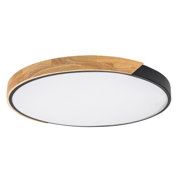 Rabalux 71418 LED Deckenleuchte Maple2 | 42W integrierte LED-Quelle | 3700lm | 3000/4000/6000K | schwarz