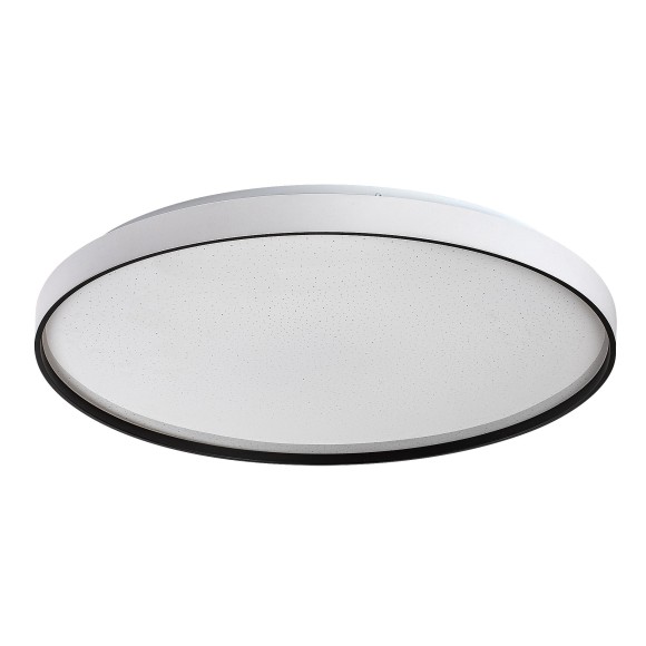 Rabalux 71450 LED Deckenleuchte Zerava | 60W integrierte LED-Quelle | 3800lm | 3000-6500K | Fernbedienung | Dimmer | schwarz