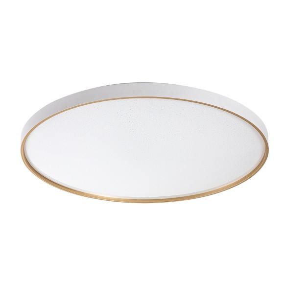 Rabalux 71454 LED Deckenleuchte Zerava | 80W integrierte LED-Quelle | 4600lm | 3000-6500K | Fernbedienung | Dimmer | gold
