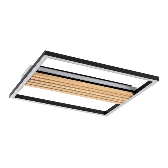 Rabalux 71458 LED Deckenleuchte Noxelle | 30W integrierte LED-Quelle | 1800lm | 3000/4000/6000K | braun
