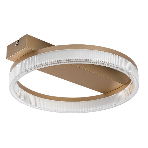 Rabalux 71471 LED Deckenleuchte Rivona | 18W integrierte LED-Quelle | 1400lm | 3000-6500K | Fernbedienung | Dimmer | gold