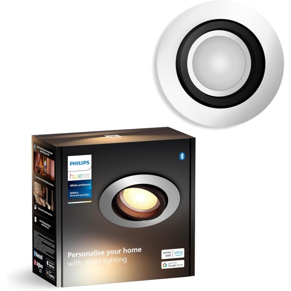 Philips Hue  8720169319752 LED Einbauleuchte Milliskin  | 4,2W GU10 | 400lm | 2200-6500K