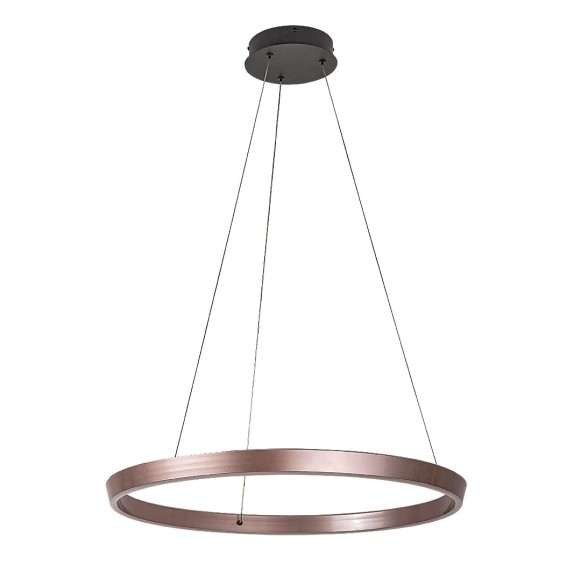 Rabalux 72402 LED Pendelleuchte Nevira | 36W integrierte LED-Quelle | 2520lm | 3000-6500K | Fernbedienung | Dimmer | Seilleuchte | braun