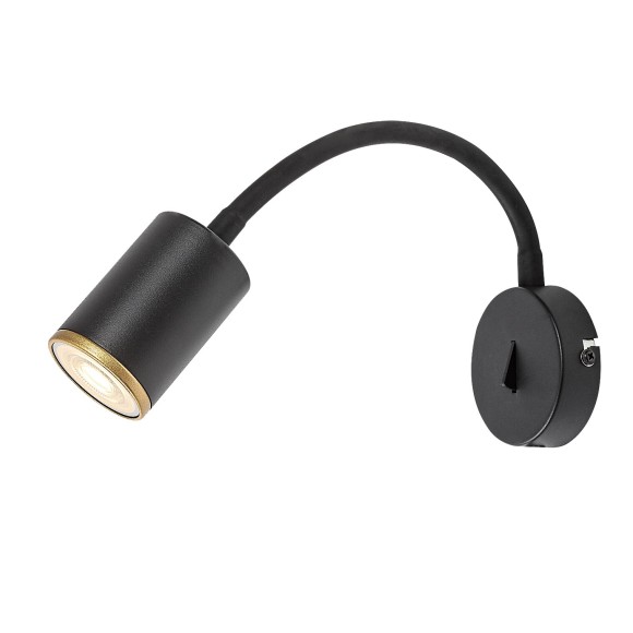 Rabalux 73111 Spot-Wandleuchte Nolie GU10 | schwarz