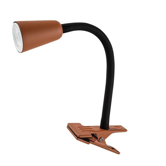 Rabalux 74090 Tischlampe Aldo GU10 | mit Schalter | mit Clip | orange