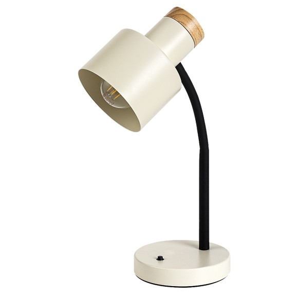 Rabalux 74097 Tischlampe Pastro E27 | mit Schalter | weiß